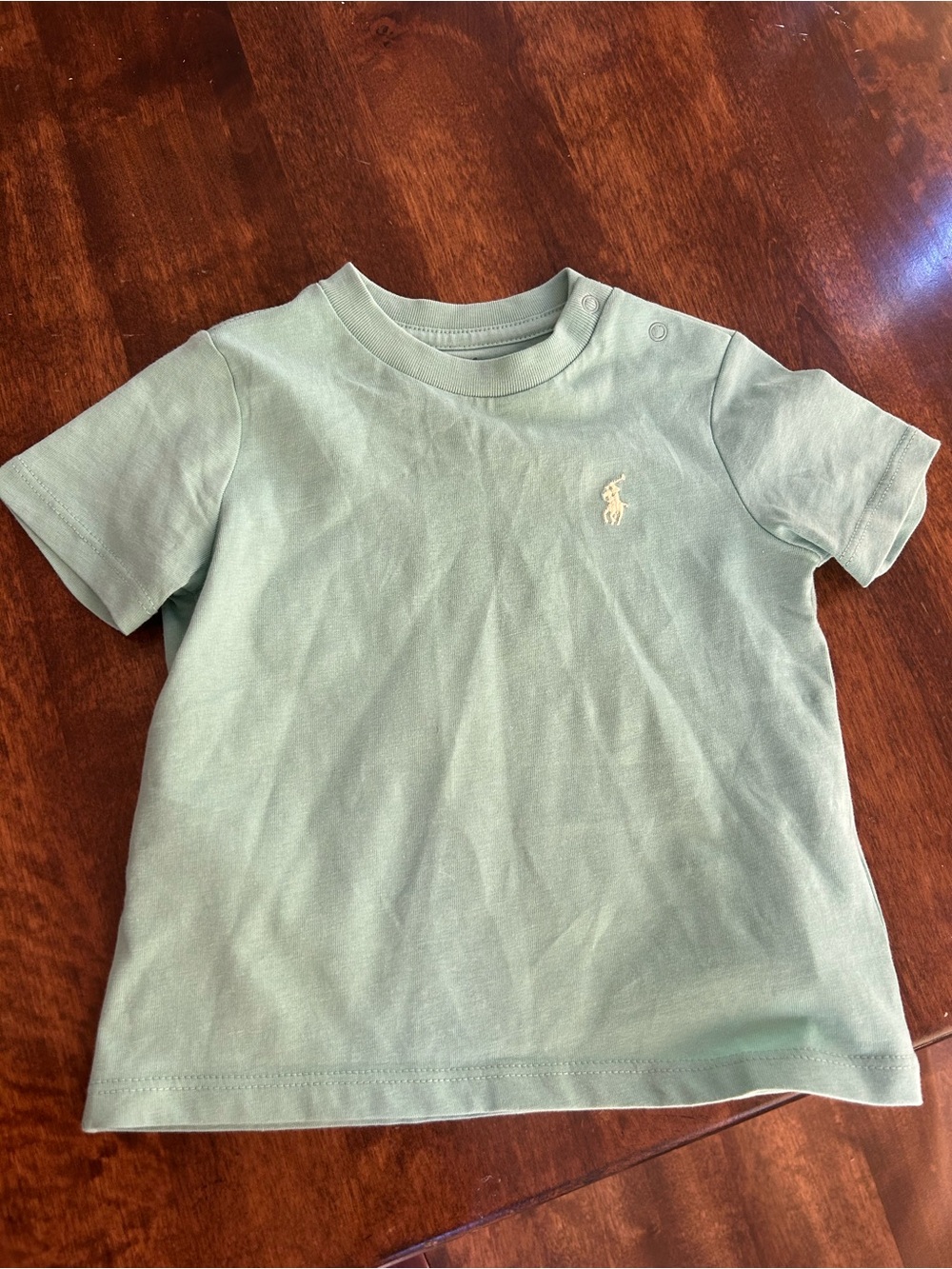 Ralph Lauren Mint Green Short Sleeve Polo Tee for Kids